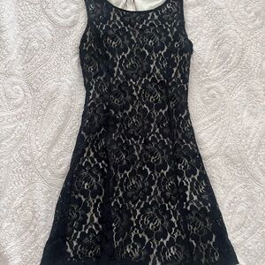 Black Lace Mini Dress